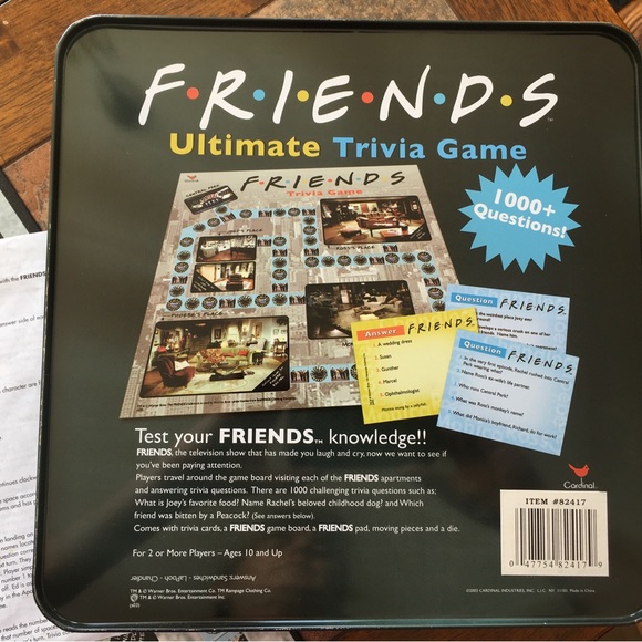 Friends ultimate trivia board game. Complete. - Picture 3 of 6
